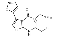 3-THIOPHENECARBOXYLIC ACID, 2-[(2-CHLOROACETYL)AMINO]-4-(2-FURANYL)-, ETHYL ESTER picture