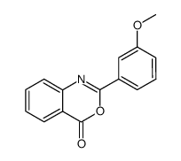 2-(3-methoxyphenyl)-4H-benzo[d][1,3]oxazin-4-one结构式