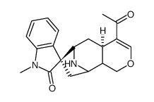 (4aR,7S)-4-Acetyl-6α,9α-epimino-4aβ,5,6,8,9,9aβ-hexahydro-1'-methylspiro[cyclohepta[c]pyran-7(1H),3'-[3H]indol]-2'(1'H)-one结构式