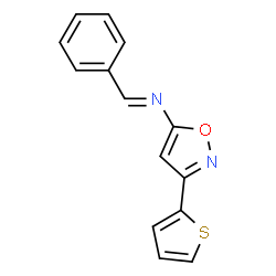 1-phenyl-N-(3-thiophen-2-yloxazol-5-yl)methanimine structure