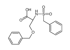 (2R)-2-(benzylsulfonylamino)-3-phenylmethoxypropanoic acid Structure