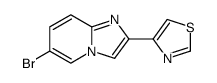 6-bromo-2-thiazol-4-yl-imidazo[1,2-a]pyridine结构式