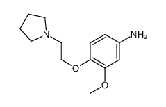 3-METHOXY-4-(2-PYRROLIDIN-1-YL-ETHOXY)-PHENYLAMINE structure
