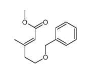 methyl 3-methyl-5-phenylmethoxypent-2-enoate结构式