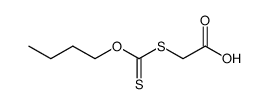 [Butyloxy-thiocarbonylmercapto]-essigsaeure结构式