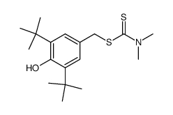 Dimethyl-dithiocarbamic acid 3,5-di-tert-butyl-4-hydroxy-benzyl ester结构式