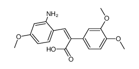 3-(2-amino-4-methoxyphenyl)-2-(3,4-dimethoxyphenyl)acrylic acid Structure