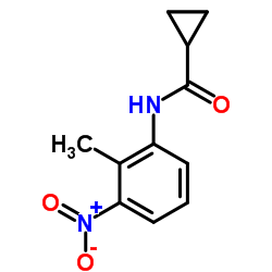 N-(2-Methyl-3-nitrophenyl)cyclopropanecarboxamide Structure
