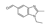 1-Ethyl-2-methyl-1H-benzimidazole-5-carbaldehyde Structure