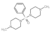 1-methyl-4-[(4-methylpiperazin-1-yl)-phenyl-phosphoryl]piperazine structure