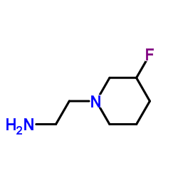 1-Piperidine ethanamine,3-fluoro-(9CI) structure