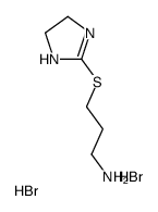 3-(4,5-dihydro-1H-imidazol-1-ium-2-ylsulfanyl)propylazanium,dibromide结构式