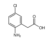 (2-Amino-5-chlorophenyl)acetic acid Structure