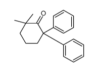 2,2-Dimethyl-6,6-diphenylcyclohexanone结构式