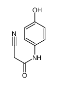2-cyano-N-(4-hydroxyphenyl)acetamide Structure