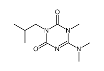 6-dimethylamino-3-isobutyl-1-methyl-1H-[1,3,5]triazine-2,4-dione结构式