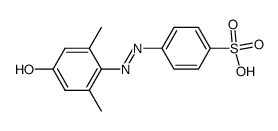 4-(4-hydroxy-2,6-dimethyl-phenylazo)-benzenesulfonic acid Structure