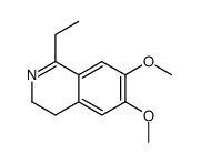 1-ethyl-6,7-dimethoxy-3,4-dihydroisoquinoline结构式