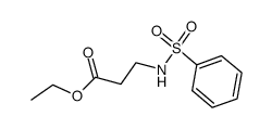 N-benzenesulfonyl-β-alanine ethyl ester Structure