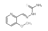 [(3-methoxypyridin-2-yl)methylideneamino]thiourea结构式