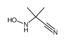 2-hydroxyamino-2-methylpropanenitrile Structure