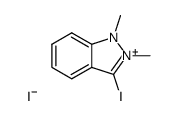 3-iodo-1,2-dimethyl-indazolium, iodide Structure