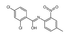 2,4-dichloro-N-(4-methyl-2-nitrophenyl)benzamide结构式