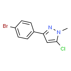 3-(4-Bromophenyl)-5-chloro-1-methyl-1H-pyrazole Structure