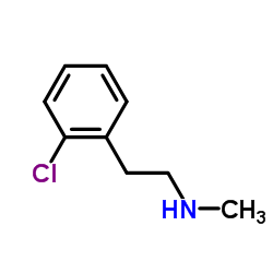 2-(2-Chlorophenyl)-N-methylethanamine Structure