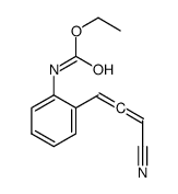 ethyl N-[2-(3-cyanopropa-1,2-dienyl)phenyl]carbamate Structure