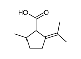 2-isopropylidene-5-methyl-cyclopentanecarboxylic acid Structure