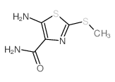 5-amino-2-methylsulfanyl-1,3-thiazole-4-carboxamide结构式