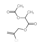 2-chloroprop-2-enyl 2-acetyloxypropanoate Structure