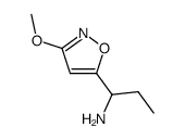 5-Isoxazolemethanamine,-alpha--ethyl-3-methoxy-(9CI) Structure