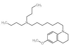 N,N-Dibutyl-N-(7-(6-methoxy-3,4-dihydro-1(2H)-quinolinyl)heptyl)amine结构式