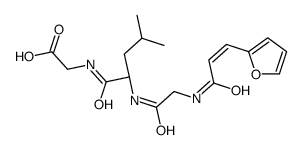 2-[[(2S)-2-[[2-[3-(furan-2-yl)prop-2-enoylamino]acetyl]amino]-4-methylpentanoyl]amino]acetic acid Structure