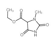 ethyl 3-methyl-2,5-dioxo-imidazolidine-4-carboxylate结构式
