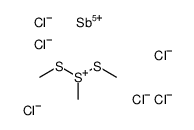 1,2,3-Trimethyltrisulfan-2-ium hexachloroantimonate(1-)结构式