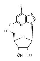 5,7-dichloro-3-(β-D-ribofuranosyl)-3H-imidazo[4,5-b]pyridine Structure