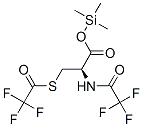 N,S-Bis(trifluoroacetyl)-L-cysteine trimethylsilyl ester结构式