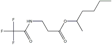 N-(Trifluoroacetyl)-β-alanine 1-methylpentyl ester structure