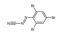 (2.4.6-tribromo-phenyl)-trans-diazenecarbonitrile Structure