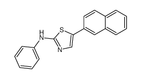 5-naphthalen-2-yl-N-phenyl-1,3-thiazol-2-amine Structure