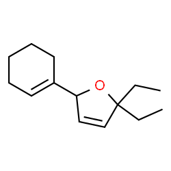 Furan, 5-(1-cyclohexen-1-yl)-2,2-diethyl-2,5-dihydro- (9CI) structure