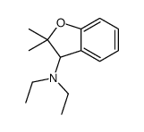 N,N-diethyl-2,2-dimethyl-3H-1-benzofuran-3-amine结构式