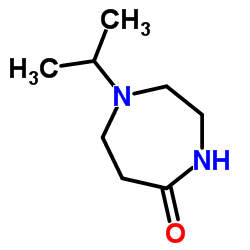 1-异丙基-[1,4]二氮杂环庚烷-5-酮结构式