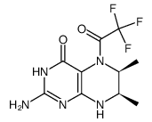 2-amino-6,7-dimethyl-5-trifluoroacetyl-5,6,7,8-tetrahydro-3H-pteridin-4-one结构式