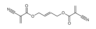 trans-2-Butene-1,4-Diol Bis (2-Cyanoacrylate) Structure