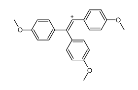 1,2,2-tris(p-methoxyphenyl)vinyl cation结构式