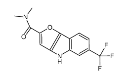 N,N-dimethyl-6-(trifluoromethyl)-4H-furo[3,2-b]indole-2-carboxamide Structure